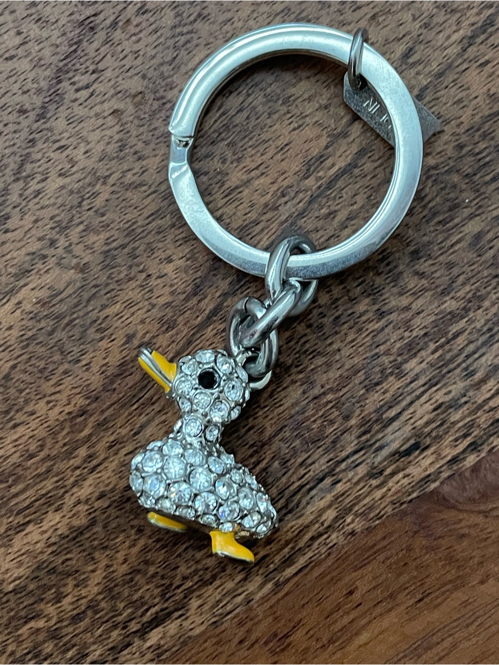 COACH Swarovski Crystal Embossed Tiny Duck Bag Charm - Picture 2 of 9